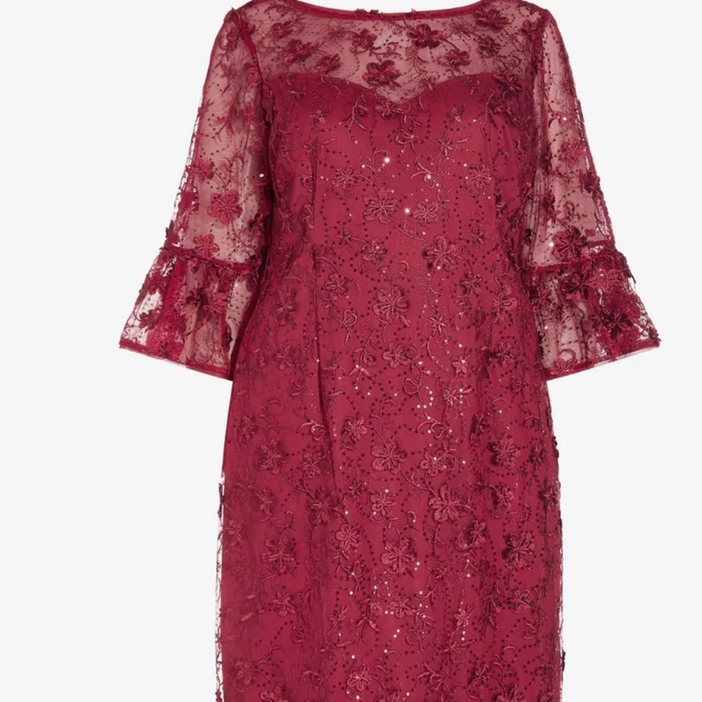 Beautiful Red/Burgundy lace dress ♥️ - Picture 4 of 10